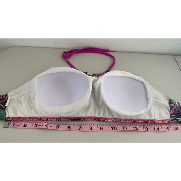 Sol do Caribe Brazilian Two Piece Swimming Suit Women Size M Colorful Pink Lined - Picture 5 of 10